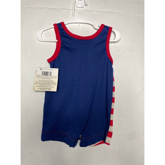 NEW Vintage Healthtex USA Romper One Piece Red White Blue Size 6-9 Months - Picture 4 of 6